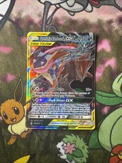 Pokemon Unbroken Bonds Greninja & Zoroark GX 107/214 Ultra Rare SM Holo Card - Image 1