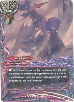 Future Card Buddyfight Dead Carrier D-CBT/0033EN R Darkness Dragon World - Image 1