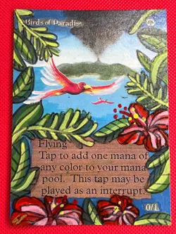 MTG Birds of Paradise IE CE International Collectors Edition (Altered Art) Magic - Image 1