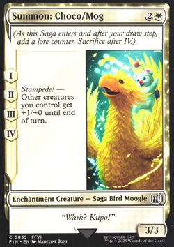 Summon: Choco/Mog FINAL FANTASY 35 NM MTG Magic - Image 1