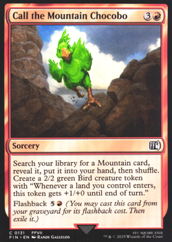 Call the Mountain Chocobo FINAL FANTASY 131 NM MTG Magic - Image 1