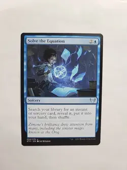 MTG - Solve the Equation Strixhaven: School of Mages Regular U#054 - Image 1