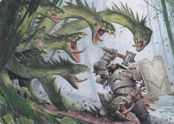 ADVENTURES IN THE FORGOTTEN REALMS..LAIR OF THE HYDRA ..ART SERIES..MTG..NRMT NP - Image 1