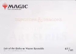 ADVENTURES IN THE FORGOTTEN REALMS..LAIR OF THE HYDRA ..ART SERIES..MTG..NRMT NP - Image 2