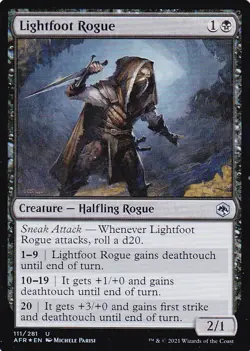 ADVENTURES IN THE FORGOTTEN REALMS..LIGHTFOOT-ROGUE..FOIL..MTG..NRMT NP.. - Image 1