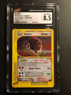 CGC 9 Crystal Golem 148/144 Holo 2003 Skyridge Pokemon - Image 1