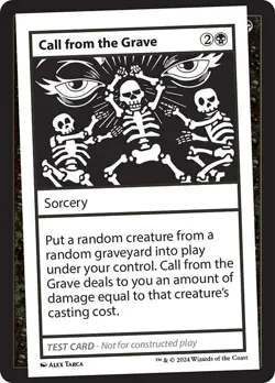 Call from the Grave x1 1x Mystery Booster 2 Playtest Card NM MTG - Image 1