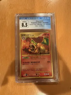 CHARIZARD 2008 POKEMON INTENSE FIGHT..DESTROYED SKY HOLO #092 CGC 8.5 1ST ED - Image 1