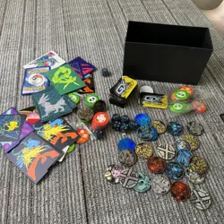 Pokemon Accessories Bundle Coins, GX Tags, Dice, Cards Over 300 Energy 1037187591761 - Image 2