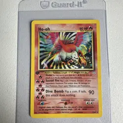 Ho-oh Holo Rare 1st Edition 7/64 Neo Revelation WOTC Vintage Pokemon - Image 1