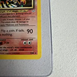Ho-oh Holo Rare 1st Edition 7/64 Neo Revelation WOTC Vintage Pokemon - Image 5