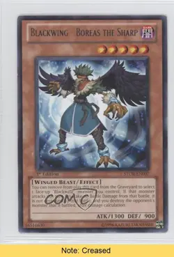Blackwing - Boreas the Sharp 1st Ed. YuGiOh Storm of Ragnarok #STOR-EN007 1e7 - Image 1