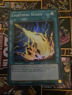 Yugioh RA01-EN061 Lightning Storm - Super Rare NM - Image 1