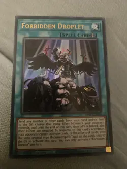 Forbidden Droplet RA01-EN064 Ultra Rare Near Mint 1st Edition Yugioh - Image 1