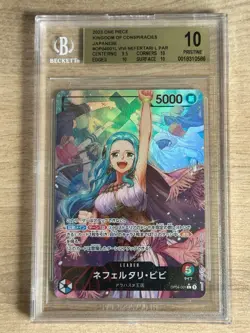 BGS 10 NEFELTARI VIVI OP04-001 L ALT ART CARD ONE JAPANESE PIECE GOLD LABEL - Image 1