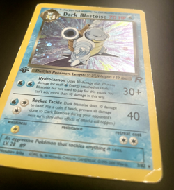 Dark Blastoise Holo - 1st Edition Team Rocket 3/82 - Vintage Pokemon Card - MP - Image 2