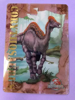 Amazing Corythosaurus Dinosaur Card 2001 Card #11 Jurassic Park III Meiji Japan - Image 1