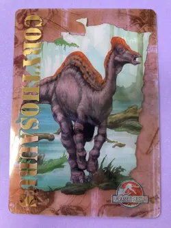 Amazing Corythosaurus Dinosaur Card 2001 Card #11 Jurassic Park III Meiji Japan - Image 2