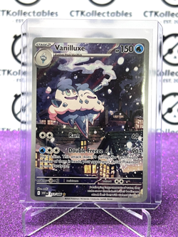 VANILLUXE RARE SCARLET & VIOLET WHITE FLARE #113/086* POKEMON CARD 2025 - Image 1