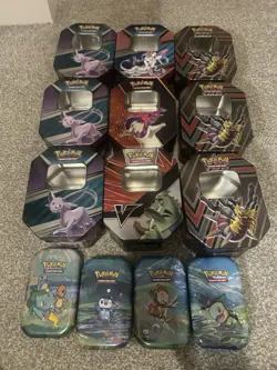 Pokemon TCG Empty Tins x13 | Trading Card Storage Collectors tins - Image 1