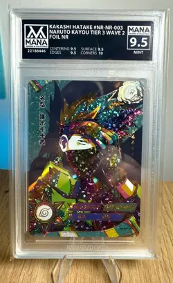 Kakashi Hatake NR-NR-003 Naruto Kayou Card AI Grade Mana 9,5 Mint - Image 1