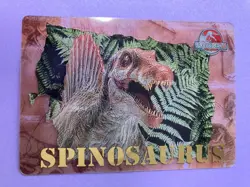 Fierce Spinosaurus Dinosaur Card 2001 Card #4 Jurassic Park III Meiji Japanese - Image 3