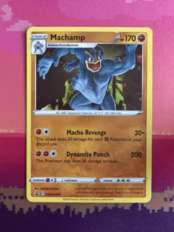 Pokemon Card Machamp Champions Path Black Star Promo SWSH053 Near Mint - Image 1