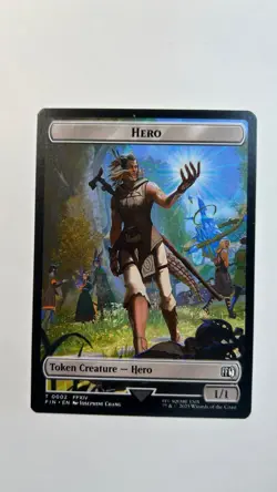 MTG Final Fantasy Double Sided Token Copy Hero #001/0002 Magic the Gathering - Image 2