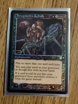 Yawgmoth's Agenda Invasion Holo FOIL Rare Excellent - NM Condition MTG Magic - Image 1