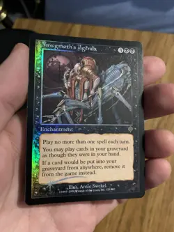 Yawgmoth's Agenda Invasion Holo FOIL Rare Excellent - NM Condition MTG Magic - Image 2