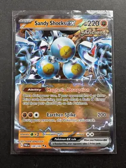 Pokemon TCG Sandy Shocks EX 108/182 Paradox Rift Double Rare - Image 1