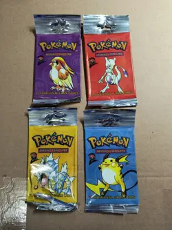 Pokemon Base Set 2 EMPTY Booster packArtwork WOTC Long Crimp. Empty pack foils - Image 1