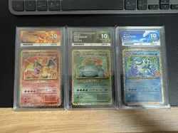 Pokemon 25th Anniversary JP Charizard Blastoise Venusaur ACE 10 [Sequential!] - Image 1