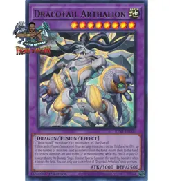 Yugioh! 1x Dracotail Arthalion JUSH-EN006 Ultra Rare 1st Ed NM - Image 1