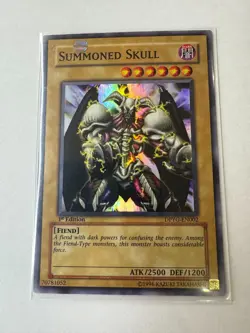 YUGIOH Summoned Skull Super Rare 1st Edition DPYG-EN002 - Image 1