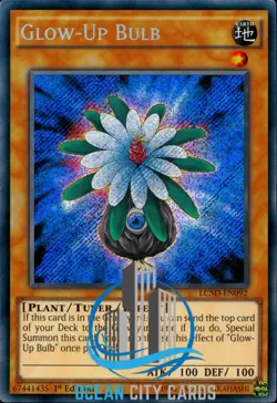 Yugioh LC5D-EN092 Glow-Up Bulb - Secret Rare 1st Edition - Image 1