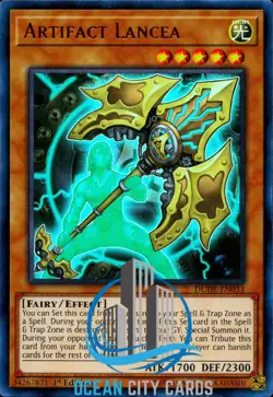 Yugioh RA01-EN006 / DUDE-EN033 Artifact Lancea Ultra Rare 1st Edition - Image 3