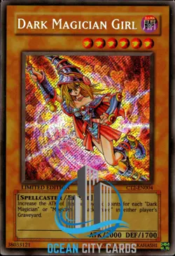 Yugioh Dark Magician Girl ct2-en004 Ltd Ed Secret Rare NM/VLP - Image 1