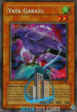 Yugioh LOD-000 Yata-Garasu Secret Rare HP - Image 1