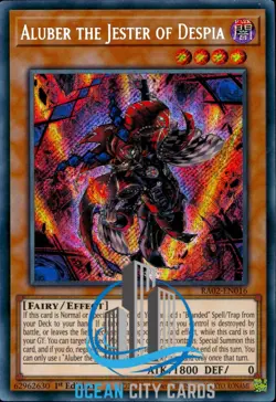 Yugioh Aluber The Jester Of Despia RA02-EN016 Secret Rare 1st Edition - Image 1