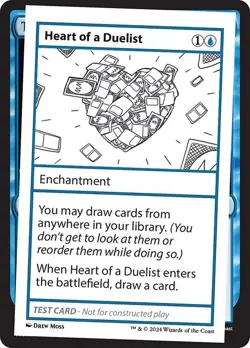 Heart of a Duelist x1 1x Mystery Booster 2 Playtest Card NM MTG - Image 1