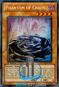 Yugioh LCGX-EN193 Phantom Of Chaos Secret Rare 1st Edition NM - Image 1