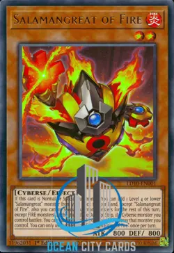 Yugioh LD10-EN001 Salamangreat of Fire Ultra Rare 1st Edition - Image 1