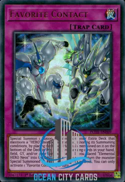 Yugioh POTE-EN069 Favourite Contact Ultra Rare 1st Edition - Image 1