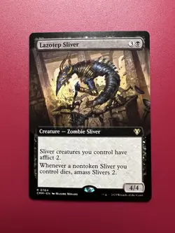 *** Lazotep Sliver *** Extended Art Commander Masters NM MTG English - Image 1