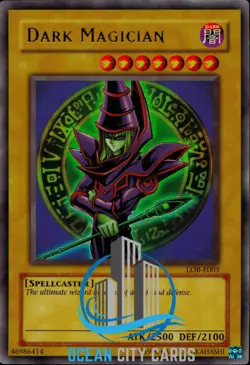 Yugioh Dark Magician LOB-E003 Ultra Rare NM/VLP - Image 1