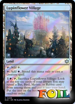 Lupinflower Village 0256 MTG Bloomburrow Uncommon NP Foil - Image 1