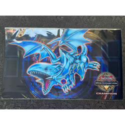 Yugioh Playmat Soul-Dwelling Blue-Eyes White Dragon TCG CCG OCG Trading Card Mat - Image 1