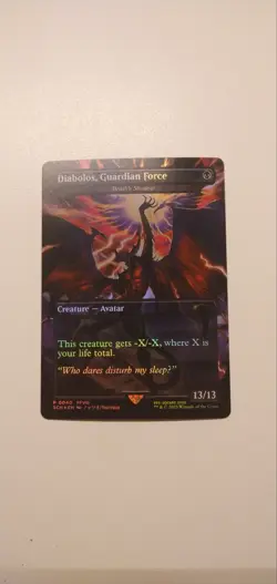 MTG FINAL FANTASY PROMO FOIL DIABOLOS Guardian Force / Death's Shadow RARE - Image 1