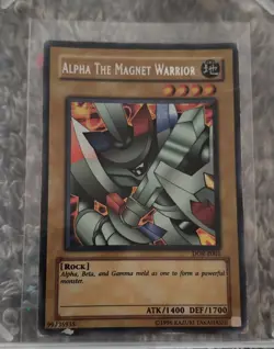 Yu-Gi-Oh TCG Alpha The Magnet Warrior DOR-E001 Secret Rare Holo Promo Card - Image 1